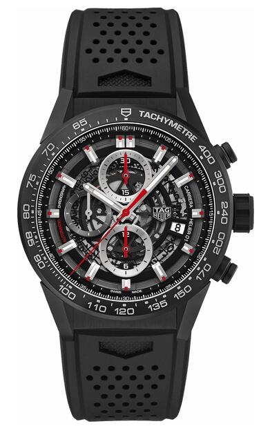Tag Heuer Carrera Heuer 01 CAR2090.FT6088 Black Dial Men Fake watch